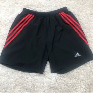 Adidas Climalite Shorts Red and Black